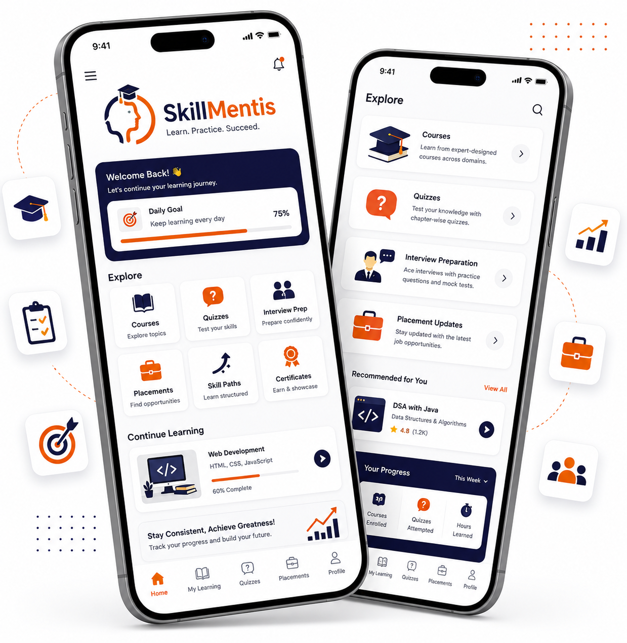 SkillMentis mobile app learning companion